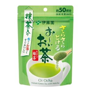お〜いお茶 伊藤園 さらさらとける 抹茶入り緑茶 80g (メール便送料