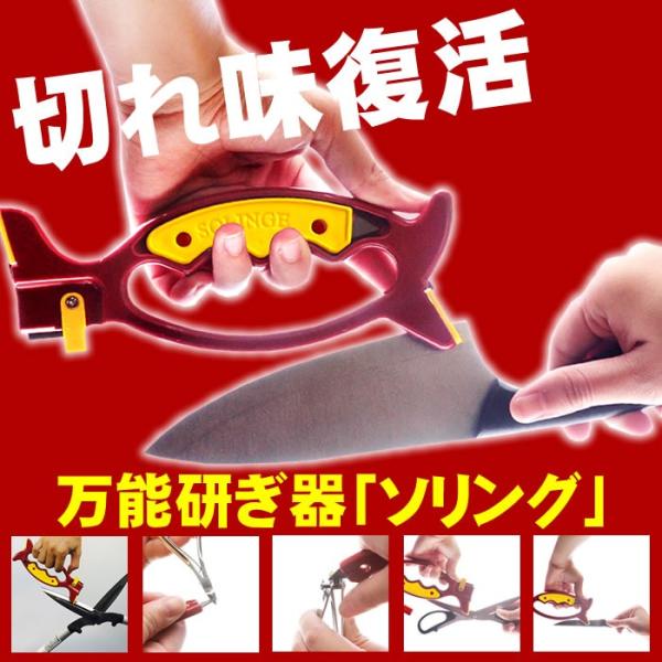 マルチ刃物研ぎ 万能研ぎ器 ソリング (メール便送料無料) 刃物とぎ シャープナー フランス SOL...