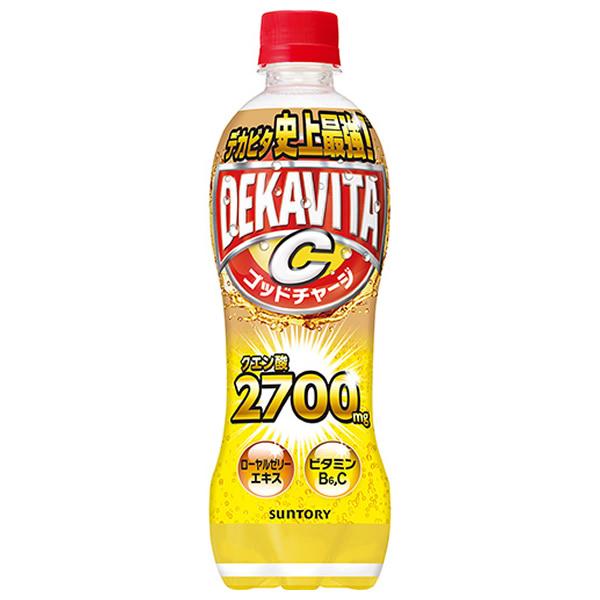 サントリー デカビタC ゴッドチャージ クエン酸 500mlPET 24本 (全国一律送料無料) 炭...