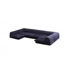 フロアソファ ふわふわなめらかマイクロファイバーフロアコーナーソファ ソファ5点セット コの字 1P...