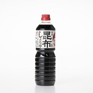 トモエ日高昆布しょうゆ 塩分カット 1L×3本セット