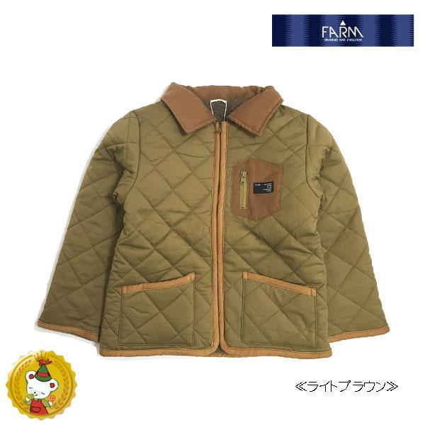 30％OFFセール/ファーム　FARM/シシュノン　　キルトジャケット　（ライトブラウン）120cm...