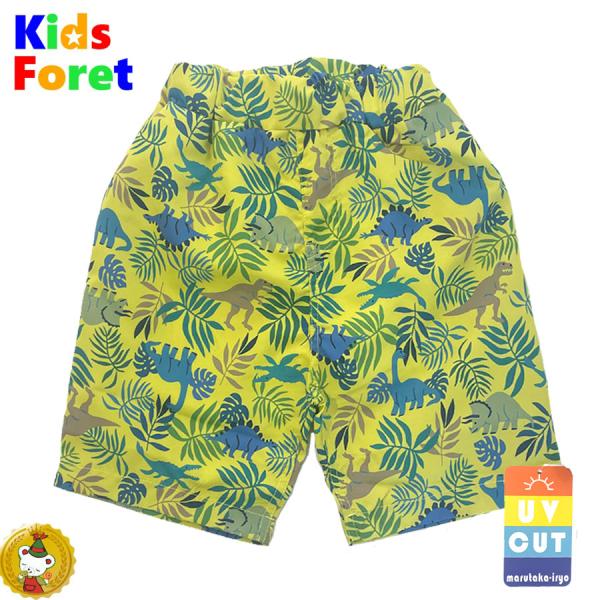 キッズフォーレ・KidsForlet・恐竜ボタニカル柄スイムパンツ（100cm-130cm)　水着　...