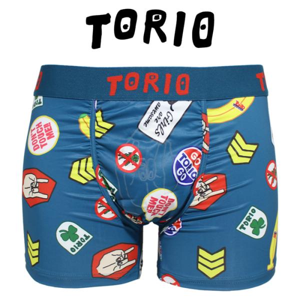 TORIO トリオ ボクサーパンツ ワッペン メンズ 下着 2501013