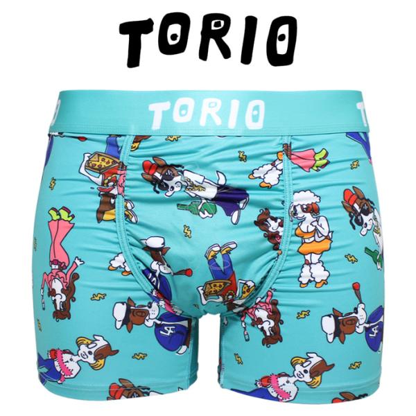 TORIO トリオ ボクサーパンツ ブロックパーティー メンズ 下着 2501003