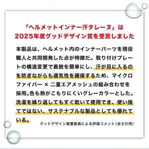 ヘルメット インナー 年間1位 4枚セット ヘ...の詳細画像2