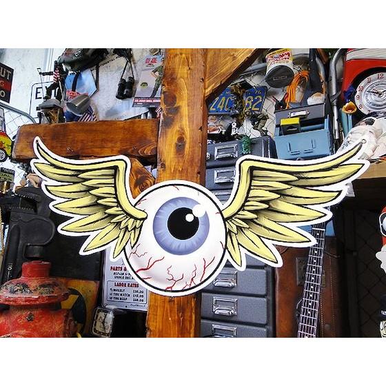 アメリカ ブリキ看板 フライングアイ　U.S.ヘヴィースチールサイン 　アメリカ雑貨 アメリカン雑貨