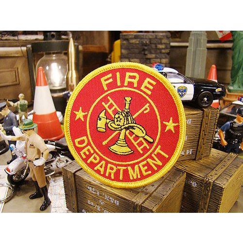 ファイヤーデプト　ワッペン　（ファイヤーデプトラウンド）　アイロンタイプ　アメリカ雑貨　アメリカン雑...