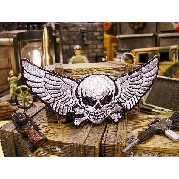 デスウイング　ミリタリーワッペン アメリカ雑貨 アメリカン雑貨 おしゃれ パッチ アイロン エンブレ...