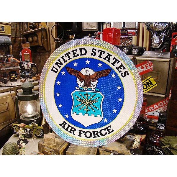 ミリタリープリズムステッカー　XLサイズ　（U.S.エアフォース）　アメリカ雑貨　アメリカン雑貨　車...