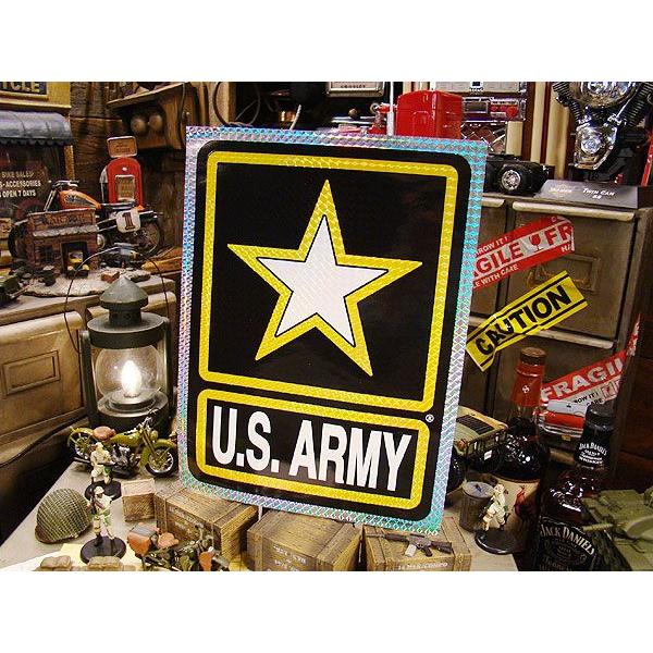 ミリタリープリズムステッカー　XLサイズ　（U.S.アーミーNEW）　アメリカ雑貨　アメリカン雑貨　...