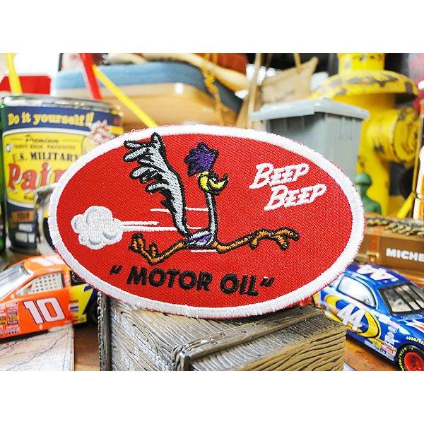 ロードランナー　オーバルワッペン アメリカ雑貨 アメリカン雑貨 おしゃれ アイロン ブランド アメリ...