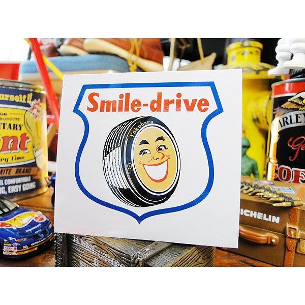 ヨコハマタイヤのスマイレッジ　ミニレーシングステッカー アメリカン雑貨 アメリカ雑貨   車 シール...