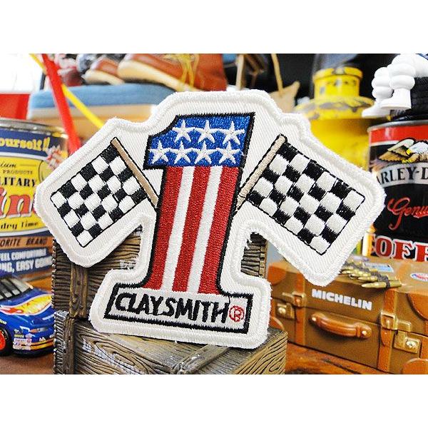 クレイスミス　レーシングワッペン　（ナンバー1）　アメリカ雑貨　アメリカン雑貨　アイロン　ブランド　...