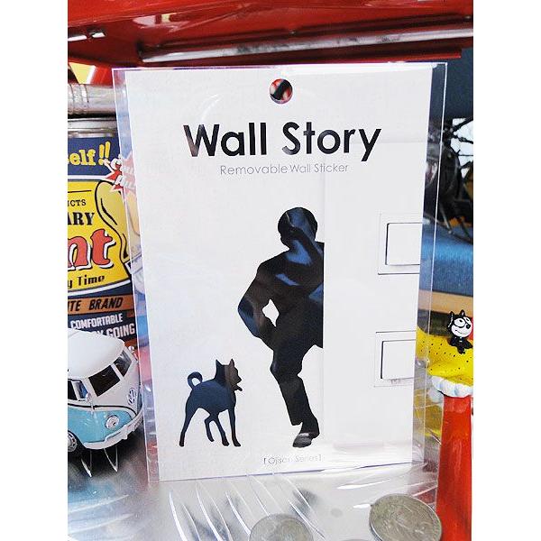 ウォールストーリー　リムーバブルステッカー　（Ojisanシリーズ/のぞき）　アメリカ雑貨　アメリカ...