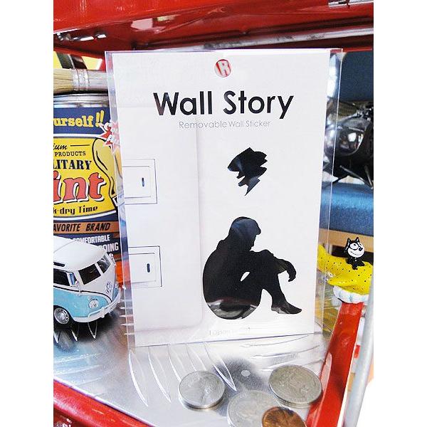 ウォールストーリー　リムーバブルステッカー　（Ojisanシリーズ/憂鬱）　アメリカ雑貨　アメリカン...