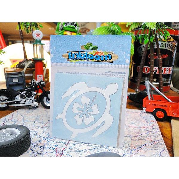 3Dカットアウトステッカー　Sサイズ　（ハイビスカスタートル）　アメリカン雑貨　アメリカ雑貨 爆買