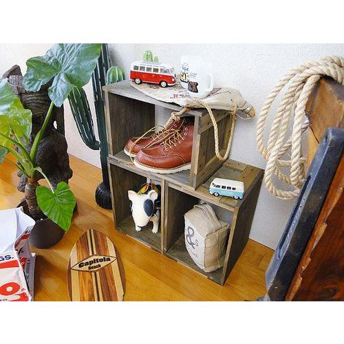 ウッドクレート　ディスプレイボックス アメリカ雑貨 アメリカン雑貨