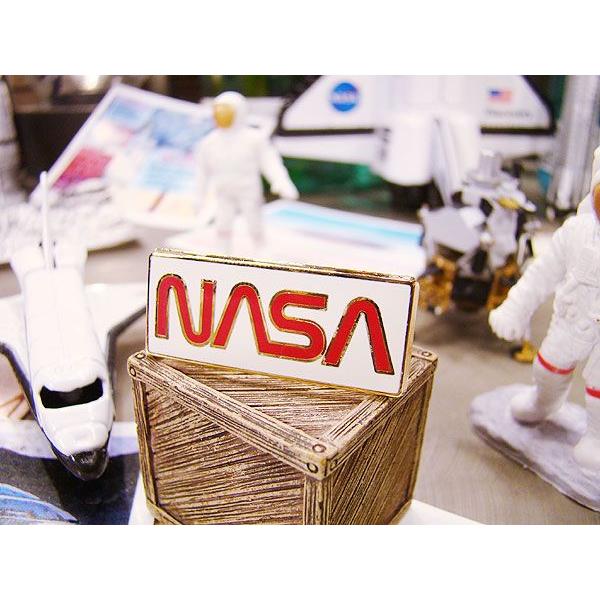 NASAピンバッジ　（レクタングル）　アメリカン雑貨 アメリカ雑貨