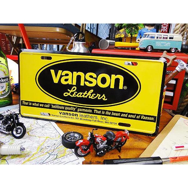 バンソン　ライセンスプレート　（ロゴ/イエロー）　アメリカ雑貨　アメリカン雑貨