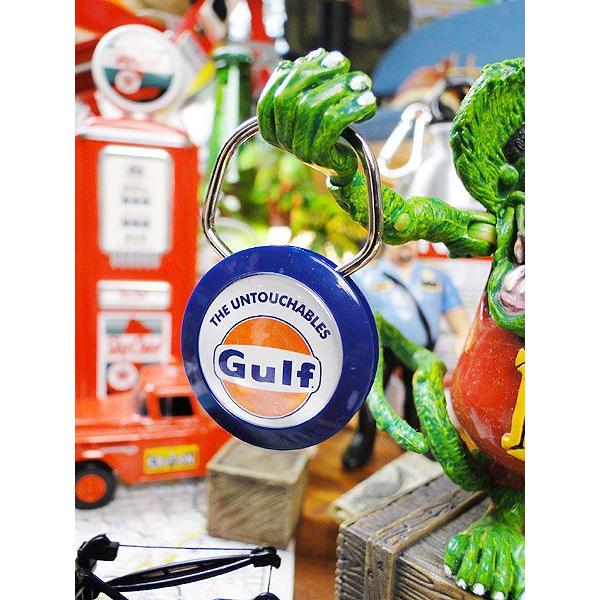 アメリカン　ショーリングキーホルダー　（ガルフ　ブルー）　アメリカ雑貨　アメリカン雑貨