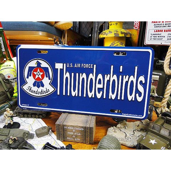 サンダーバーズ　ミリタリーライセンスプレート アメリカ雑貨 アメリカン インテリア 壁飾り おしゃれ...