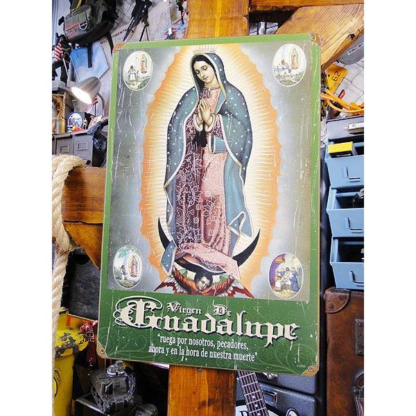 グアダルーペ　U.S.ヘヴィースチールサイン アメリカ雑貨 アメリカン雑貨 サインプレート ティンサ...