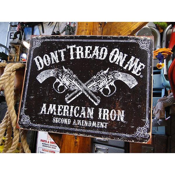 DON'T TREAD ON ME　ブリキ看板　（アメリカンアイアン）　■ アメリカン雑貨 アメリカ...