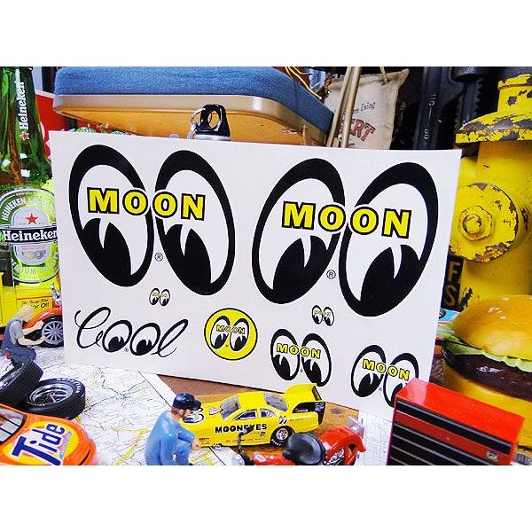 ムーンアイズ 8アイズステッカー アメリカ雑貨 アメリカン雑貨 車 シール ブランド