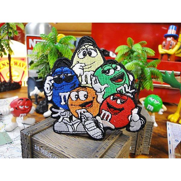 カンパニーキャラクターワッペン　（m&amp;m'sオールフレンズ）　アメリカ雑貨　アメリカン雑貨　アメリカ...