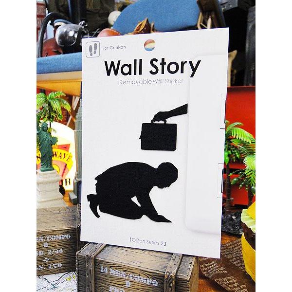 ウォールストーリー　リムーバブルステッカー　（Ojisanシリーズ2）　/　土下座　アメリカ雑貨　ア...