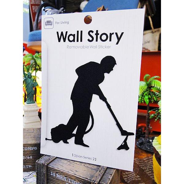 ウォールストーリー　リムーバブルステッカー　（Ojisanシリーズ2）　/　掃除　アメリカ雑貨　アメ...