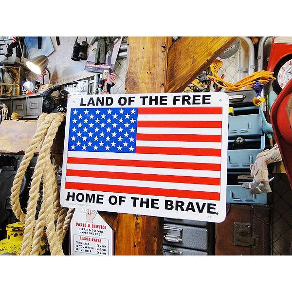 アメリカのプラスチックサインボード　ヘビーオンスタイプ　（星条旗）　アメリカ雑貨　アメリカン雑貨