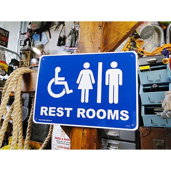 アメリカのプラスチックサインボード　ヘビーオンスタイプ　（トイレ）　アメリカ雑貨　アメリカン雑貨 爆...