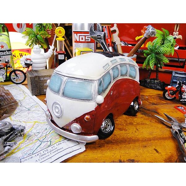 オールディーズマネーバンク　（ワーゲンバス）　アメリカ雑貨　アメリカン雑貨　貯金箱　おもしろ　インテ...