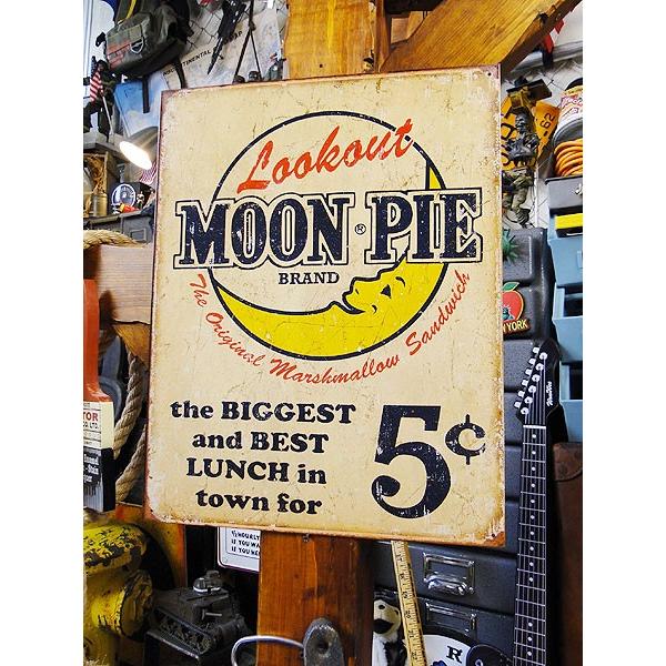 ムーンパイ　ブリキ看板　（ヴィンテージサイン）　■ アメリカン雑貨 アメリカ雑貨