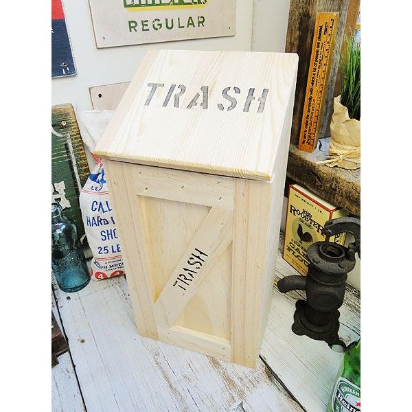 ミニ　トラッシュボックス　（Aタイプ/無塗装）　アメリカ雑貨　アメリカン雑貨　ゴミ箱　おしゃれ　カン...