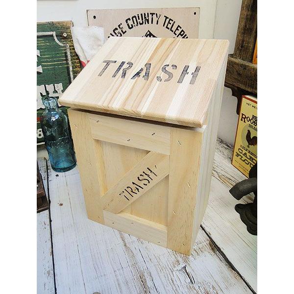 ミニ　トラッシュボックス　（Bタイプ/無塗装）　アメリカ雑貨　アメリカン雑貨　ゴミ箱　おしゃれ　カン...