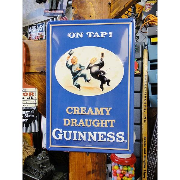 ギネスビール　3Dパブサイン　（オンタップ）　アメリカ雑貨　アメリカン雑貨　サインプレート　ティンサ...