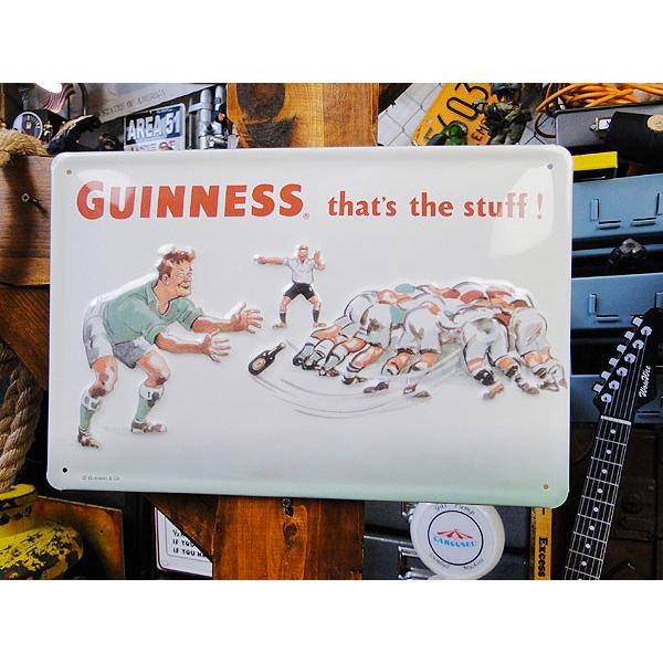ギネスビール　3Dパブサイン　（ラグビー）　アメリカン雑貨 アメリカ雑貨　サインプレート　ティンサイ...