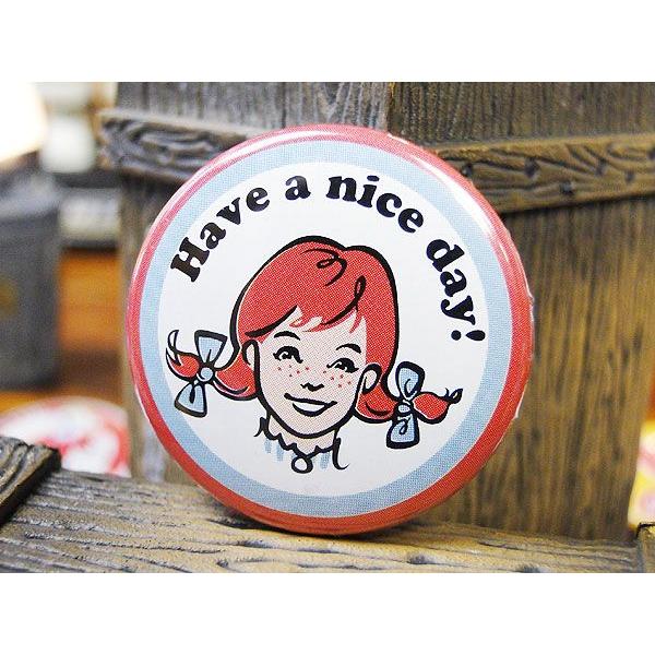 カンパニーカンバッジ　（ウェンディーズ）　アメリカ雑貨　アメリカン雑貨