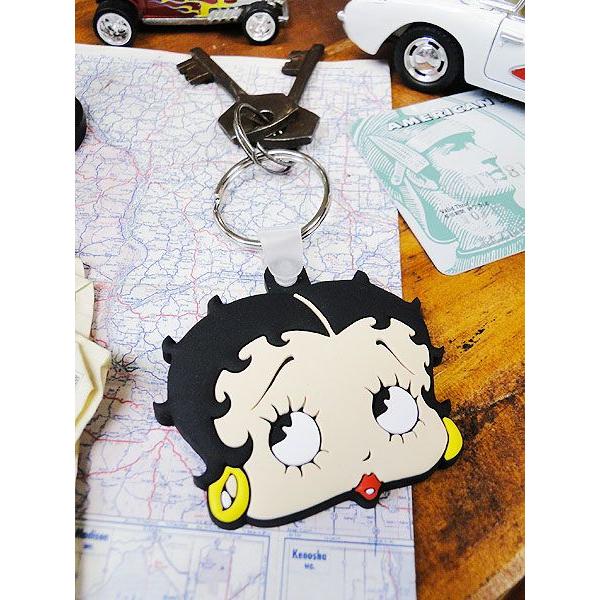 ベティ・ブープ　ラバーキーホルダー　（フェイス）　アメリカン雑貨 アメリカ雑貨