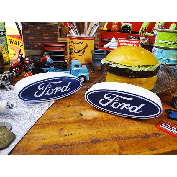 フォード　オーバルロゴ　ソルト＆ペッパーボトル2個セット アメリカン雑貨 アメリカ雑貨