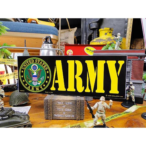 ミリタリーバンパーステッカー　（U.S.アーミー）　アメリカ雑貨　アメリカン雑貨　車　シール　ブラン...
