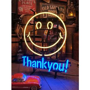 【即納】【在庫あり】 スマイル＆サンキュー　ネオン管 ■ 【6ヶ月保証付き】 ■ アメリカ雑貨 アメ...