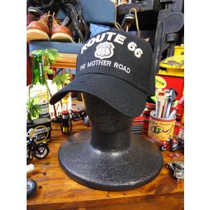 ルート66　キャップ　（ブラック） アメリカ雑貨 アメリカン雑貨 おしゃれ