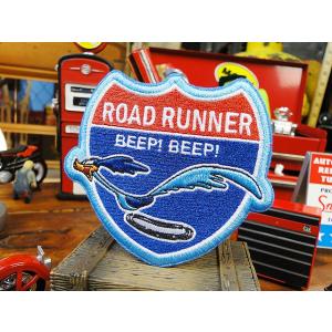 ロードランナー　ワッペン　（ロードランナーサイン）　アメリカ雑貨　アメリカン雑貨　アメリカ　エンブレ...
