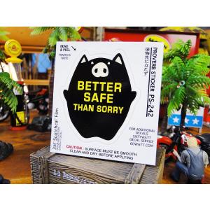 シックスティーワット　ことわざピギーステッカー　（後悔先に立たず）　アメリカン雑貨 アメリカ雑貨　車...