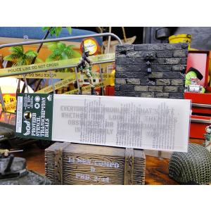 ことわざステンシル転写ステッカー　（チャンスか障害どっちで見るかで人生違ってくる）　アメリカ雑貨　ア...