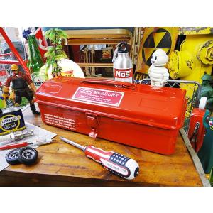 マーキュリーツールボックス　（レッド）　■　アメリカン雑貨　アメリカ雑貨　MERCURY　道具箱　ブ...